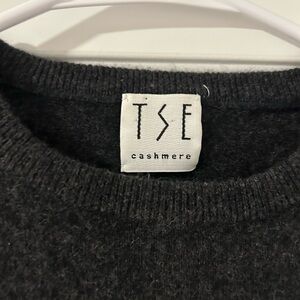 TSE Charcoal Cashmere Sweater great condition so soft and cute!